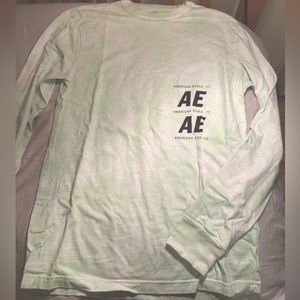 American eagle long sleeve shirt women’s size small, green and white tie dye